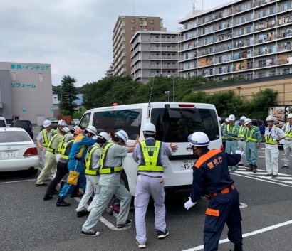 板橋災害対策土木協会主催の防災訓練に参加して